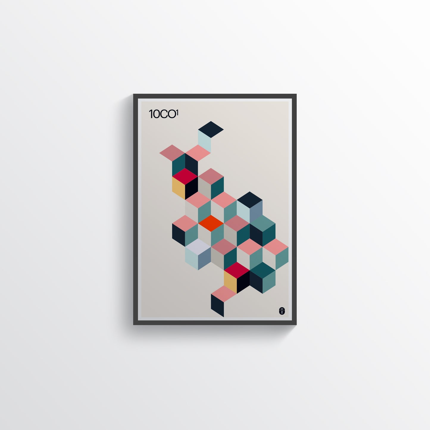A geometric poster, available in C-Type print on Fuji Matt Crystal archive paper with a semi-matt finish. - Starting from 19 € / Shipped Worldwide