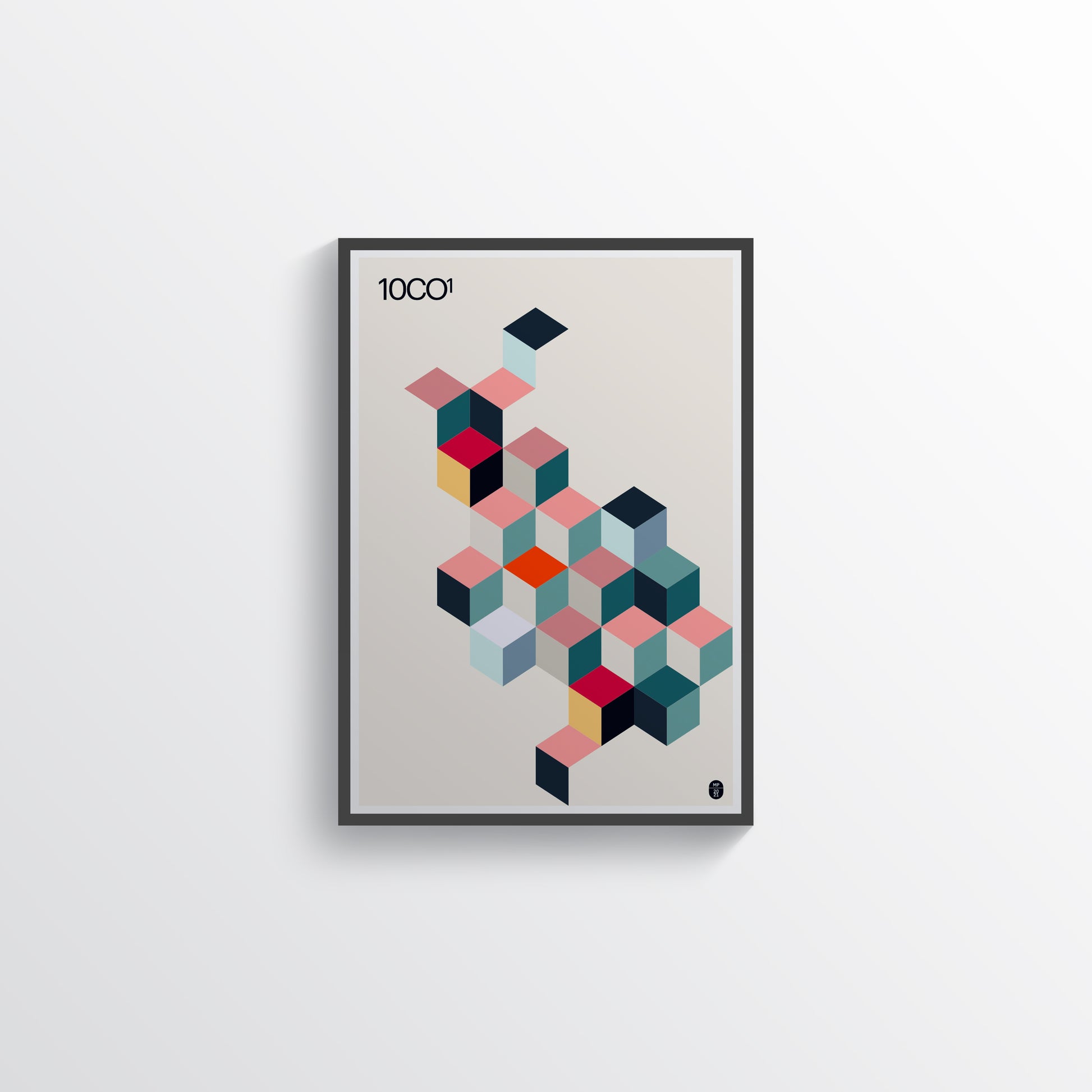 A geometric poster, available in C-Type print on Fuji Matt Crystal archive paper with a semi-matt finish. - Starting from 19 € / Shipped Worldwide