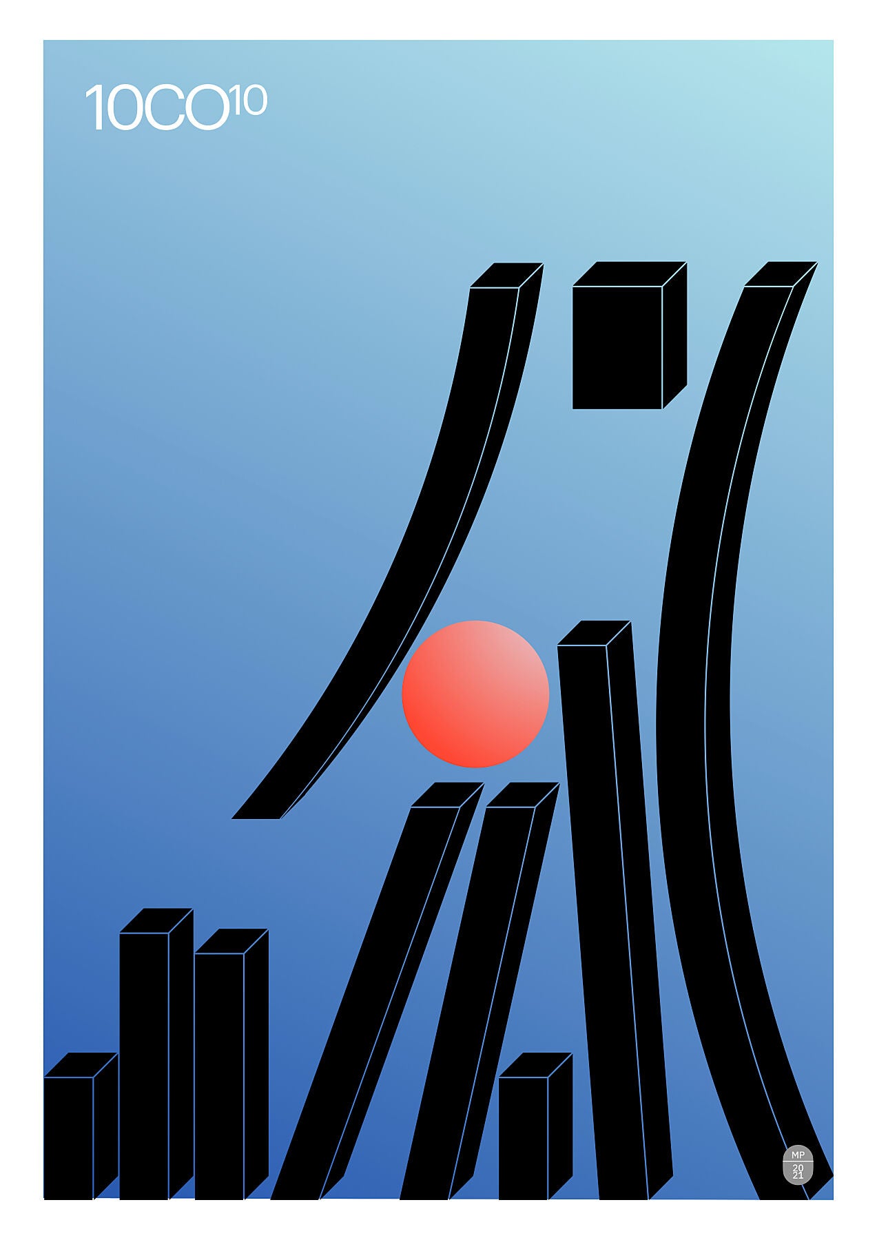 A poster which reminds of Japanese graphics. Poster, available in C-Type print on Fuji Matt Crystal archive paper with a semi-matt finish. - Starting from 19 € / Shipped Worldwide